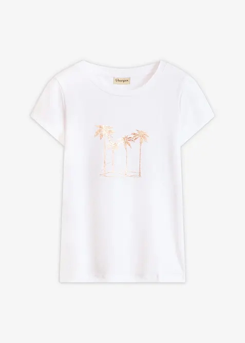T-shirt en coton extensible, bonprix