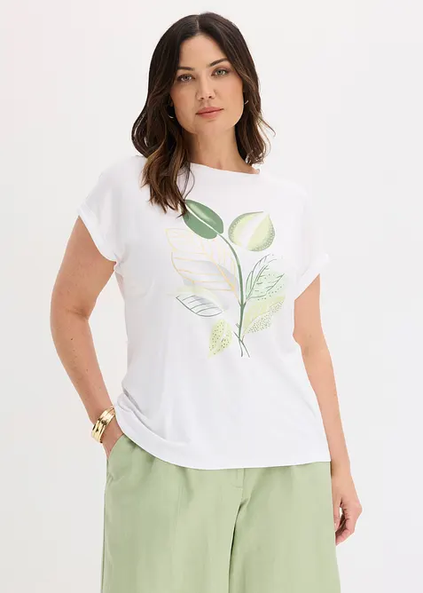 T-shirt en coton extensible, bonprix
