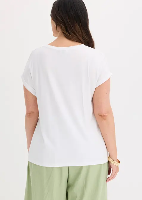 T-shirt en coton extensible, bonprix