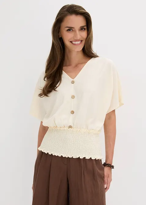 Shirt aus strukturiertem Cr&ecirc;pe, bonprix