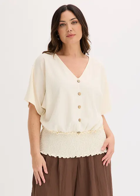 Shirt aus strukturiertem Cr&ecirc;pe, bonprix
