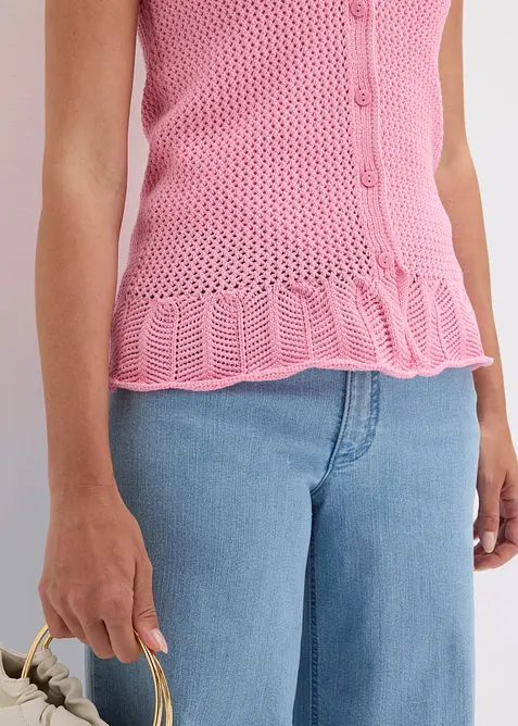 Gilet sans manches en maille, bonprix