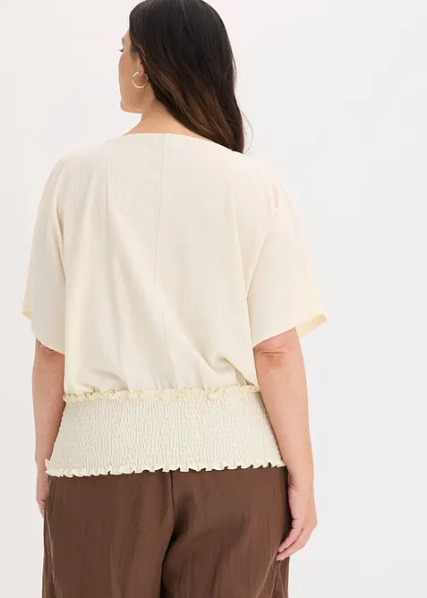 Shirt aus strukturiertem Cr&ecirc;pe, bonprix