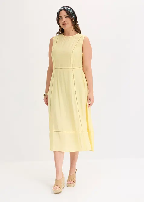 Robe midi douce, bonprix
