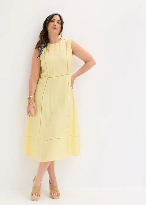 Robe midi douce, bonprix