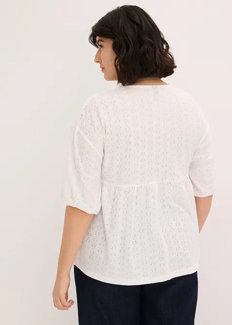 Blouse orn&eacute;e de belles broderies, bonprix