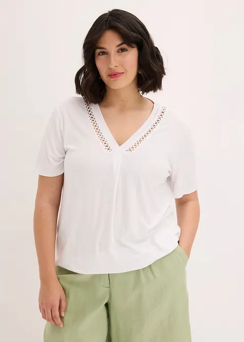 T-shirt en viscose extensible, bonprix