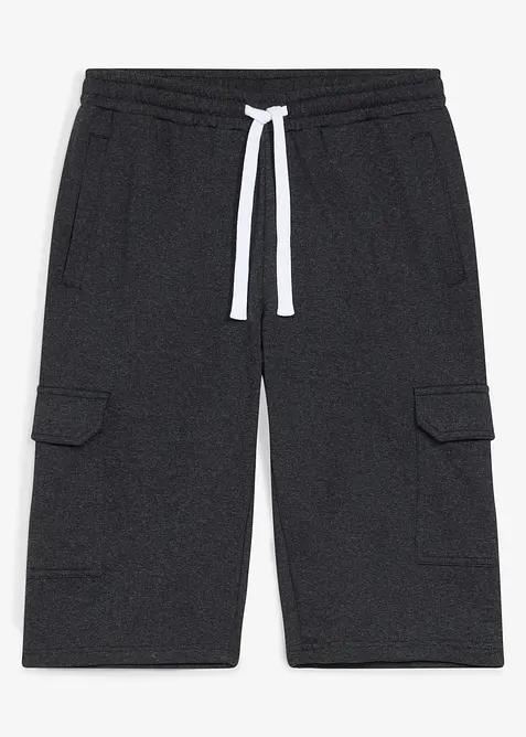 Bermuda cargo en sweat 100% coton, bonprix