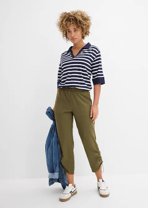 Funktionshose mit Raffung, schnelltrocknend, bonprix