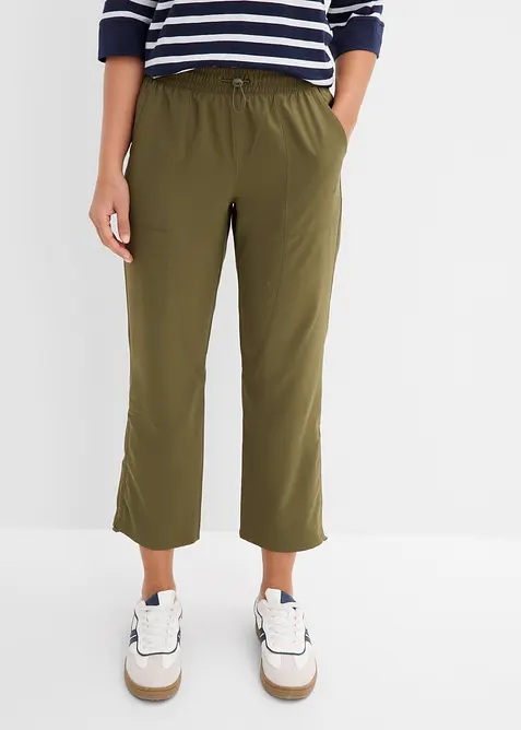 Funktionshose mit Raffung, schnelltrocknend, bonprix