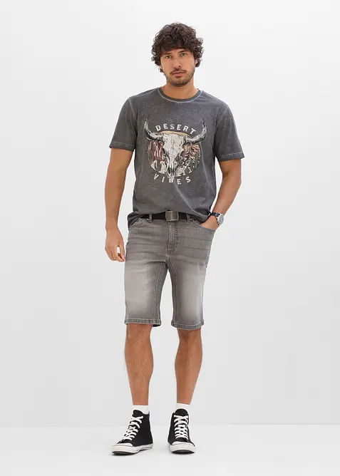 T-Shirt in gewaschener Optik aus reiner Bio-Baumwolle, bonprix