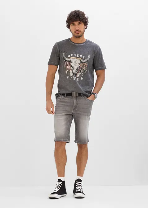 T-Shirt in gewaschener Optik aus reiner Bio-Baumwolle, bonprix