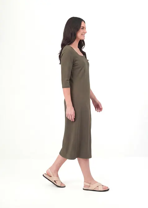 Jerseykleid aus purer Bio-Baumwolle, bonprix