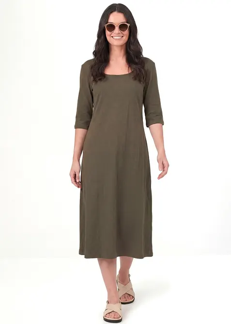 Jerseykleid aus purer Bio-Baumwolle, bonprix