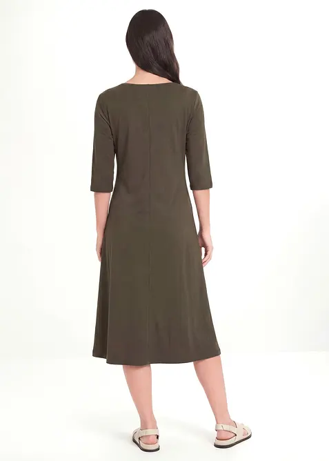 Jerseykleid aus purer Bio-Baumwolle, bonprix