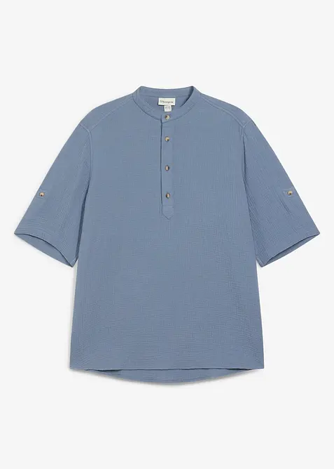 Chemise manches courtes en gaze de coton, bonprix