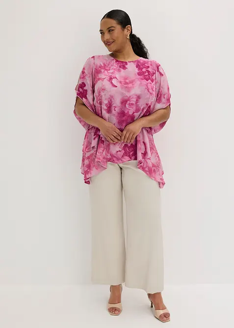 Zipfelbluse im Lagen-Look, bonprix