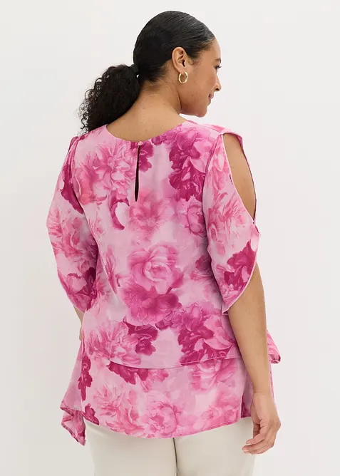 Zipfelbluse im Lagen-Look, bonprix