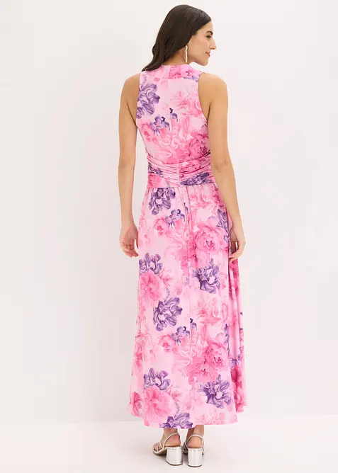 Maxikleid aus feinem Jersey mit Accessoir-Detail, bonprix