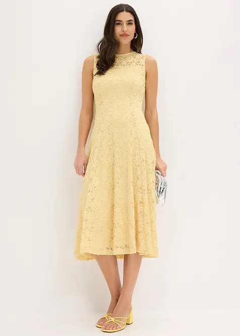 Spitzenkleid in Midi-L&auml;nge, bonprix