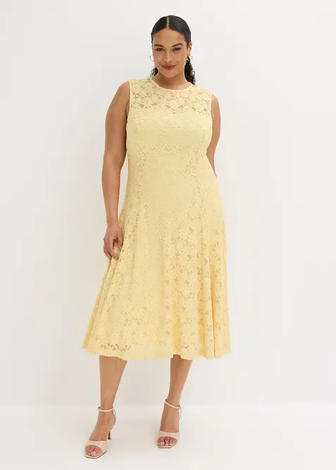 Spitzenkleid in Midi-L&auml;nge, bonprix