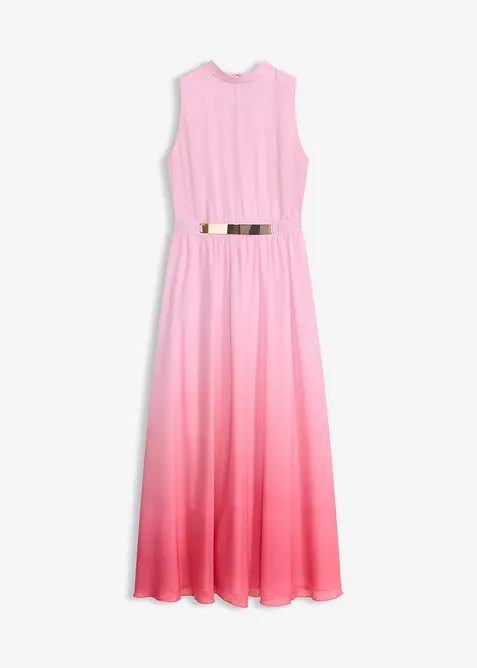 Chiffonkleid mit Kragen und Taillen-Einsatz, bonprix