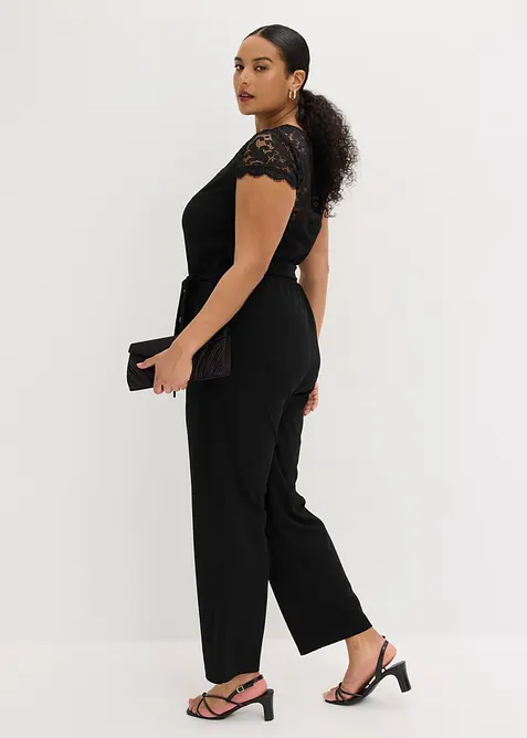 Combinaison en jersey avec dentelle, bonprix