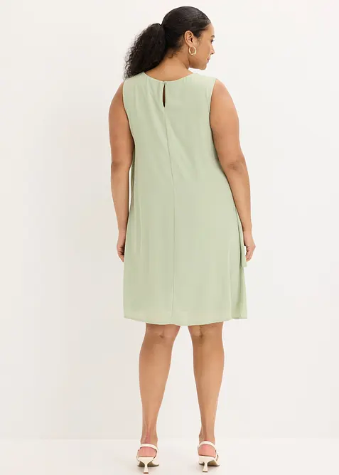 Robe en mousseline, effet superpos&eacute;, bonprix
