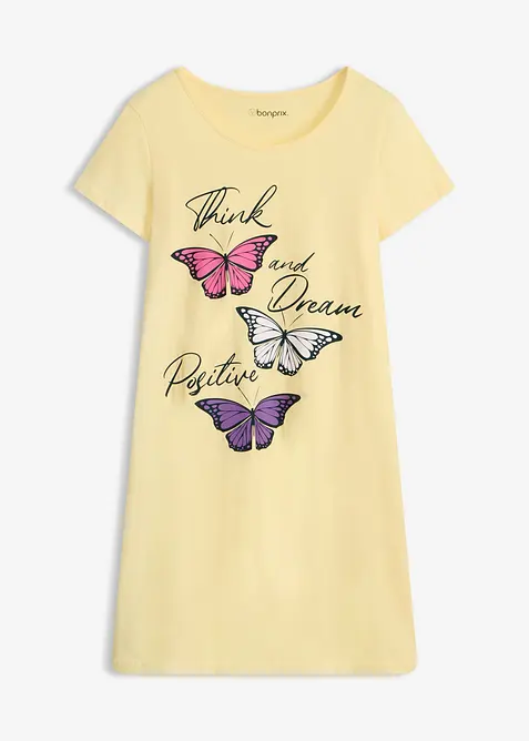 Chemise de nuit courte 100% coton, bonprix