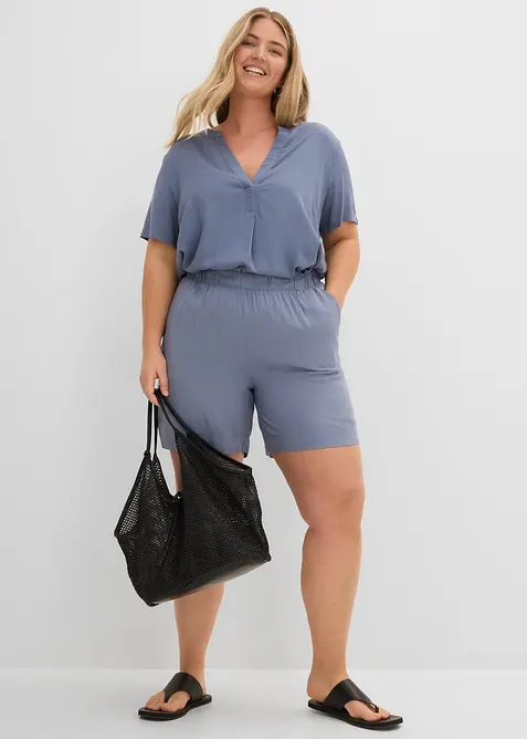 Short en viscose &agrave; taille &eacute;lastiqu&eacute;e, bonprix