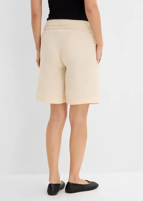 Bermuda de grossesse en gaze 100% coton, bonprix