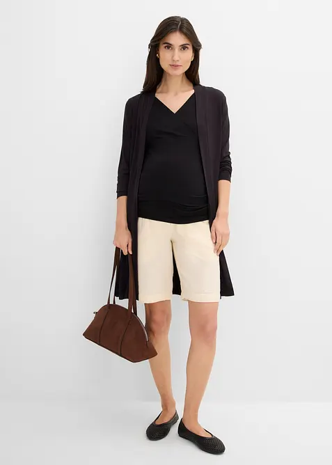 Bermuda de grossesse en gaze 100% coton, bonprix