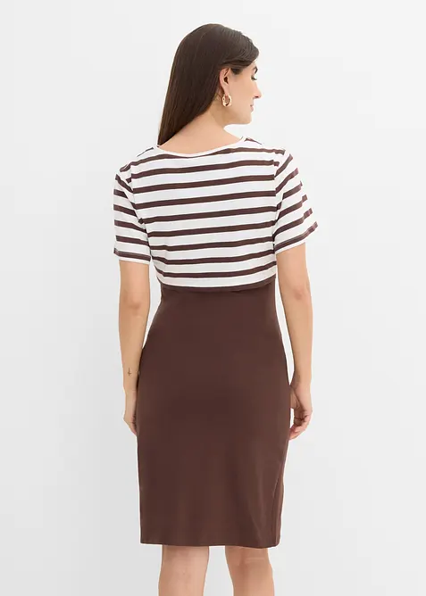 3-in-1 Umstands- und Stillkleid mit Shirt (2-tlg. Set), bonprix