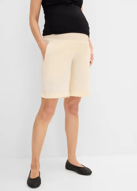 Bermuda de grossesse en gaze 100% coton, bonprix