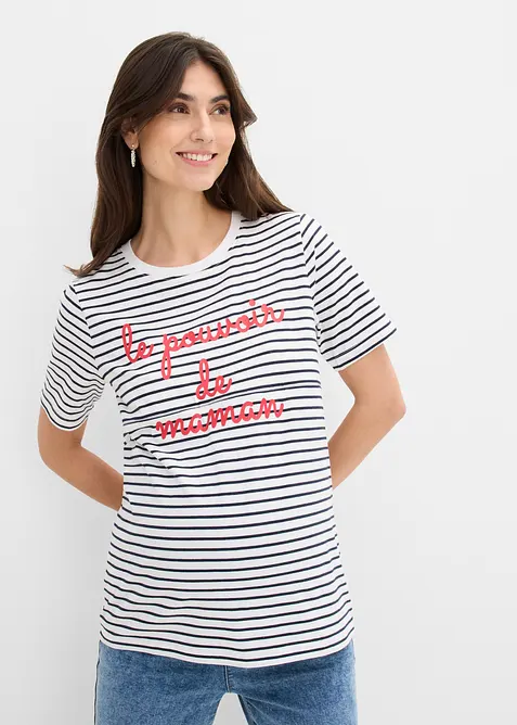 T-shirt de grossesse et d&rsquo;allaitement en coton, bonprix