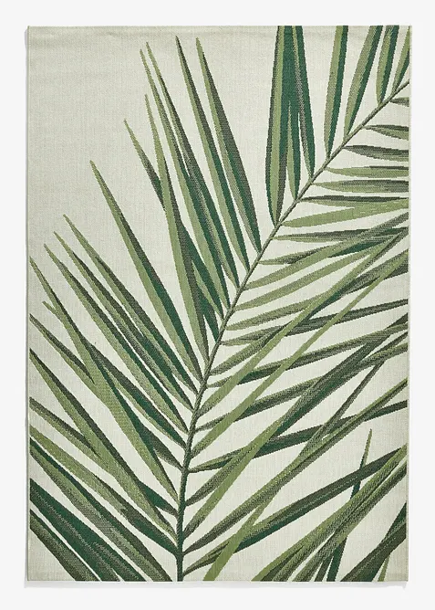 Tapis grand motif palmier, int&eacute;rieur et ext&eacute;rieur, bonprix