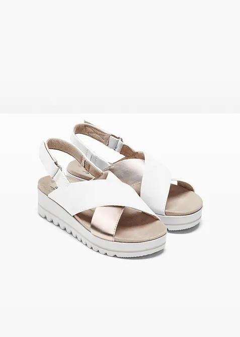 Jana Komfort-Plateau-Sandalen in bequemer Weite, Jana