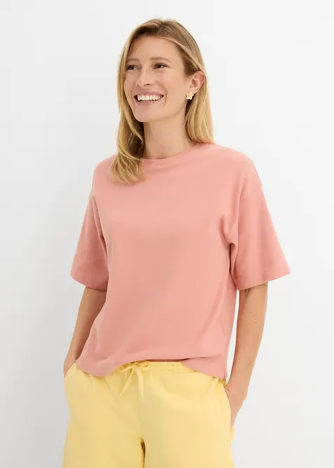 Boxy-Shirt aus schwerer Bio-Baumwolle, bonprix