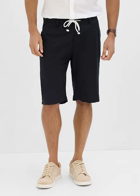 Regular Fit Bermuda aus luftigem Leinen-Mix, bonprix