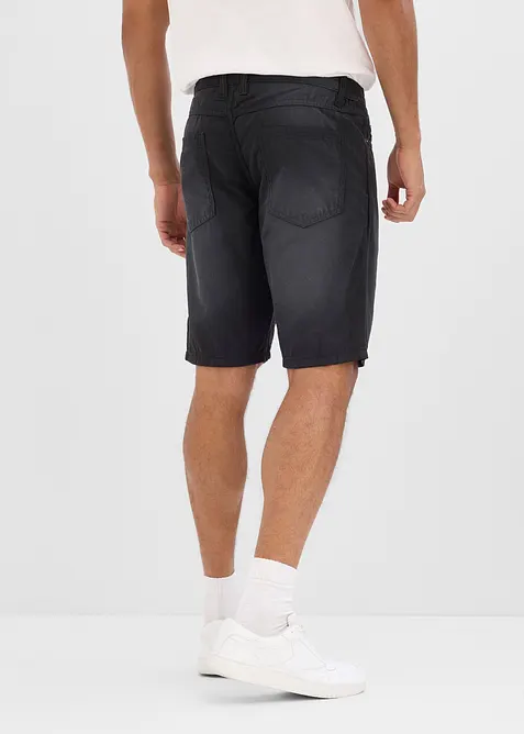 Leichte Bermuda mit Dehnbund aus colored Denim, Regular Fit (2er Pack), bonprix