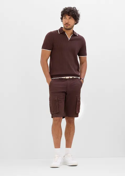 Gestricktes Poloshirt in Regular Fit, bonprix