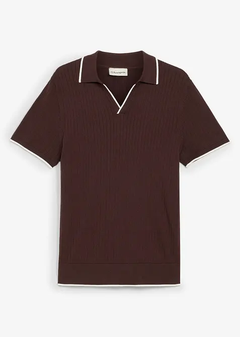 Gestricktes Poloshirt in Regular Fit, bonprix