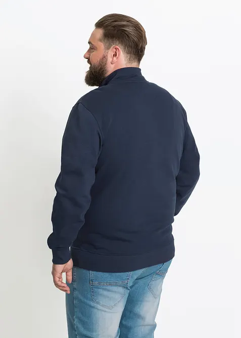 Sweat zipp&eacute; &agrave; col montant, bonprix