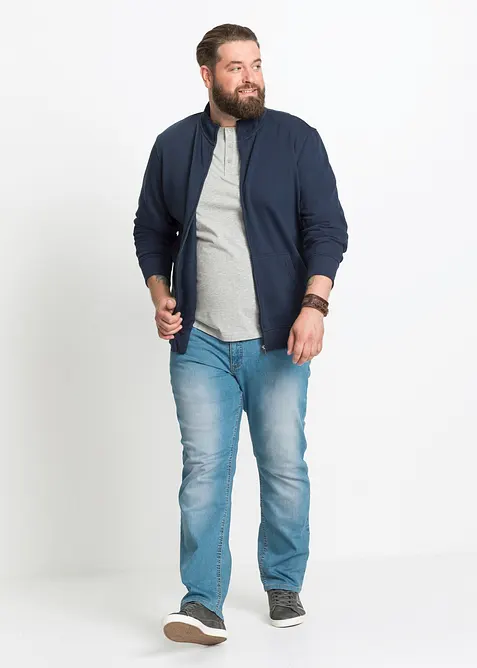 Sweat zipp&eacute; &agrave; col montant, bonprix