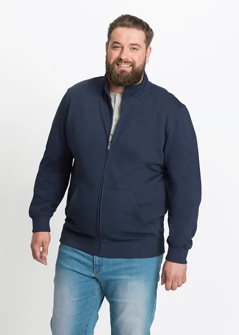 Sweat zipp&eacute; &agrave; col montant, bonprix