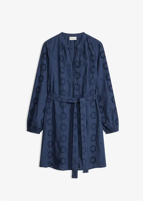 Blusenkleid aus reiner Bio-Baumwolle, bonprix