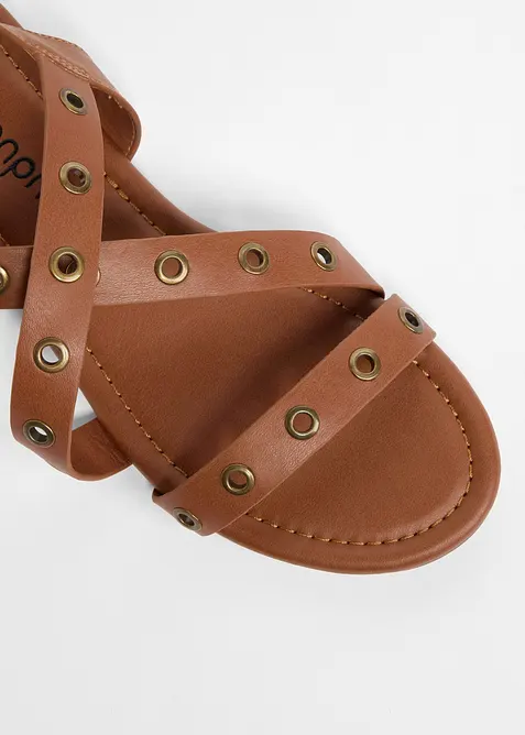 Sandales &agrave; &oelig;illets, bonprix