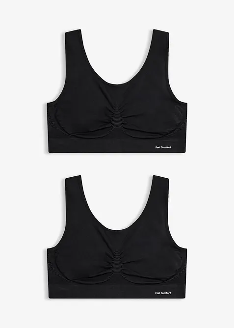 Feel Comfort Seamless Bustier (2er Pack), bonprix