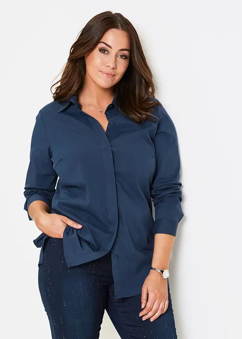 Long-Stretch-Bluse, bonprix