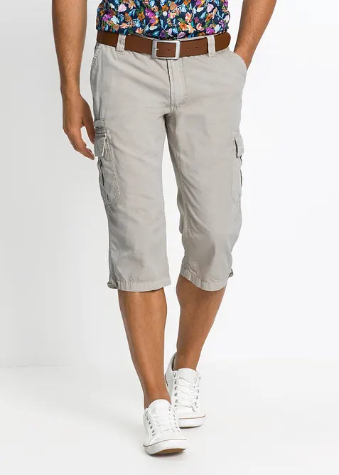 Bermuda long poches cargo regular 100% coton, bonprix